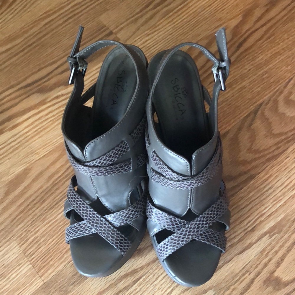 Gray sandals